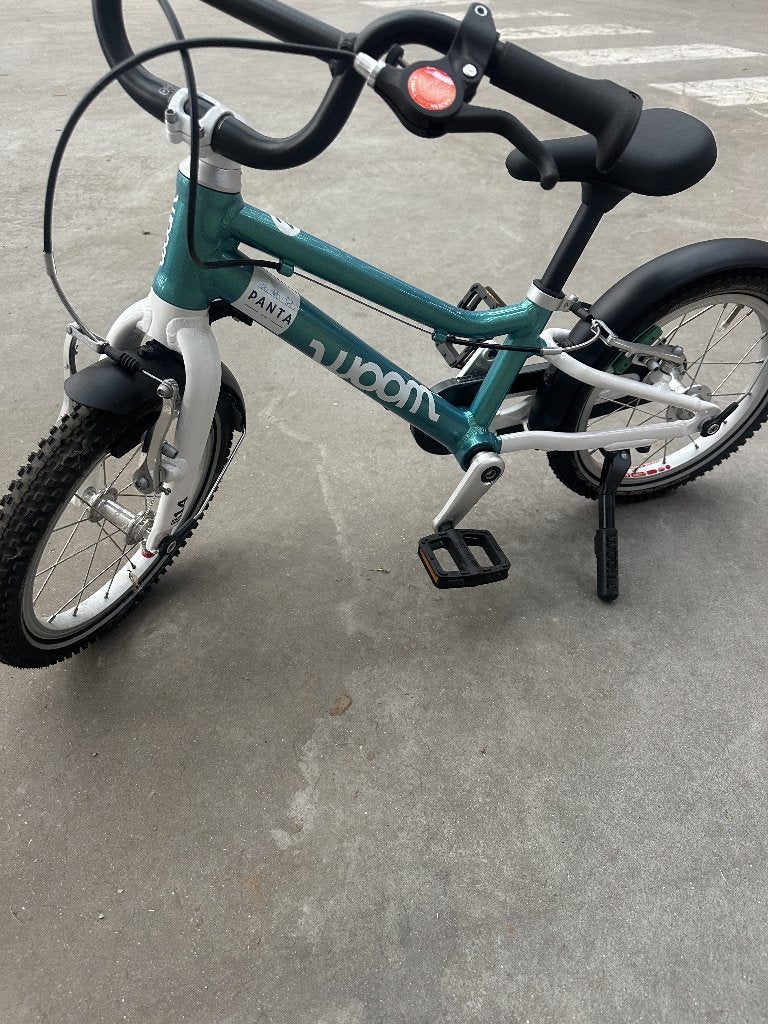NIEUW WOOM 2 Go incl staander en spatborden - kinderfiets, Fietsen en Brommers, Velgrem, Nieuw, Ophalen of Verzenden, Minder dan 16 inch
