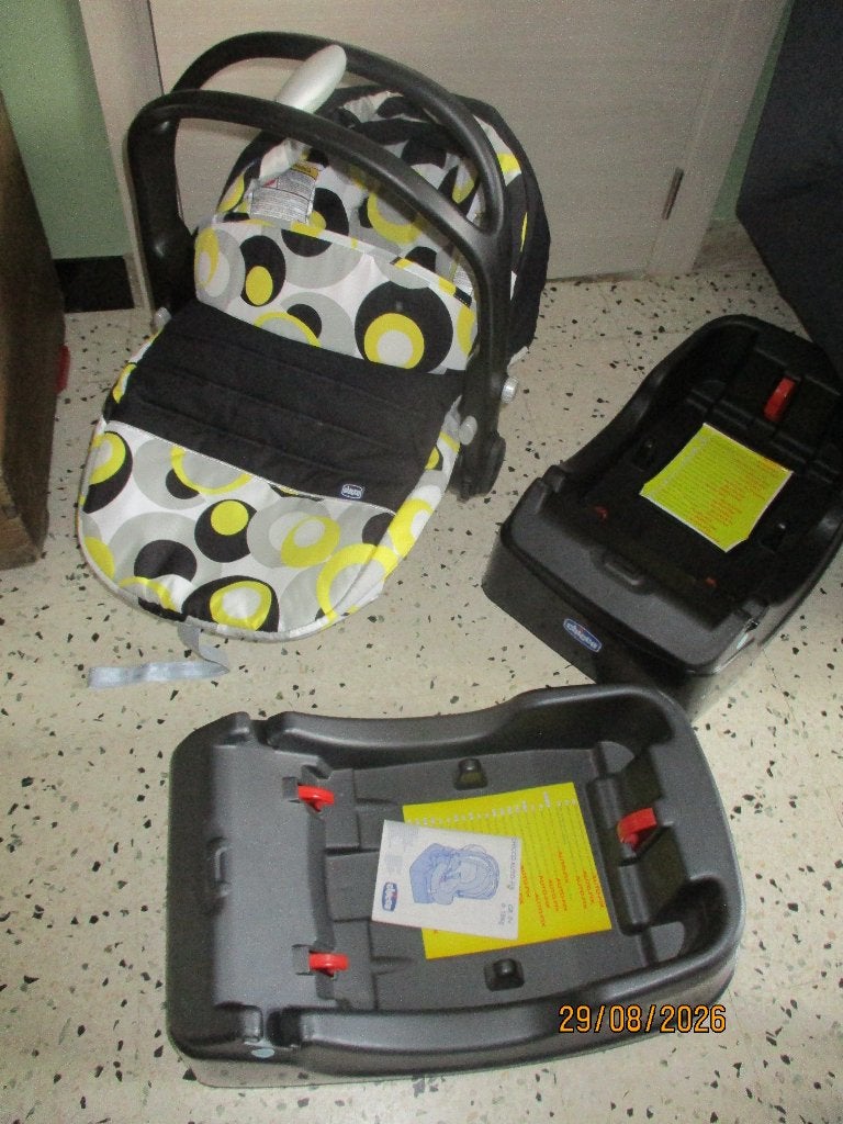 Siège auto groupe 0 Chicco + 2 bases, Enfants & Bébés, Comme neuf, Isofix, 0 à 13 kg, Enlèvement