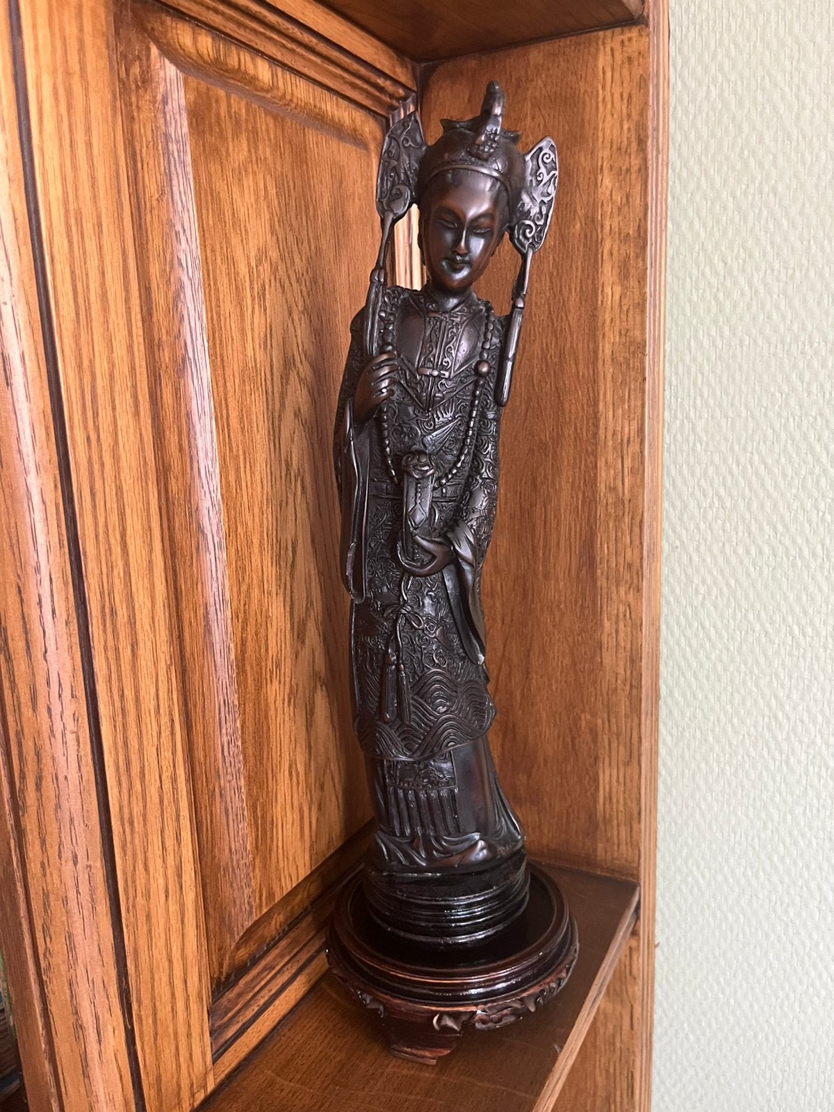 Vintage Chinees Guanyin-beeld, Collections, Statues & Figurines, Comme neuf, Enlèvement ou Envoi