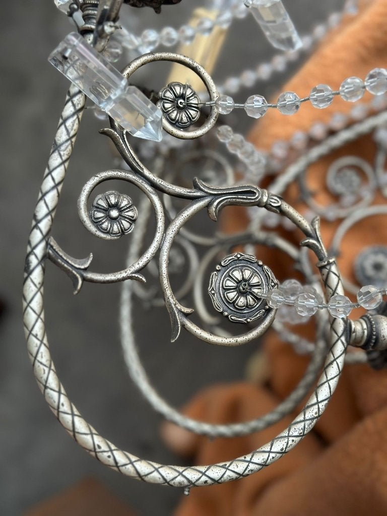 Kroonluster Tin, Antiek en Kunst, Curiosa en Brocante, Ophalen