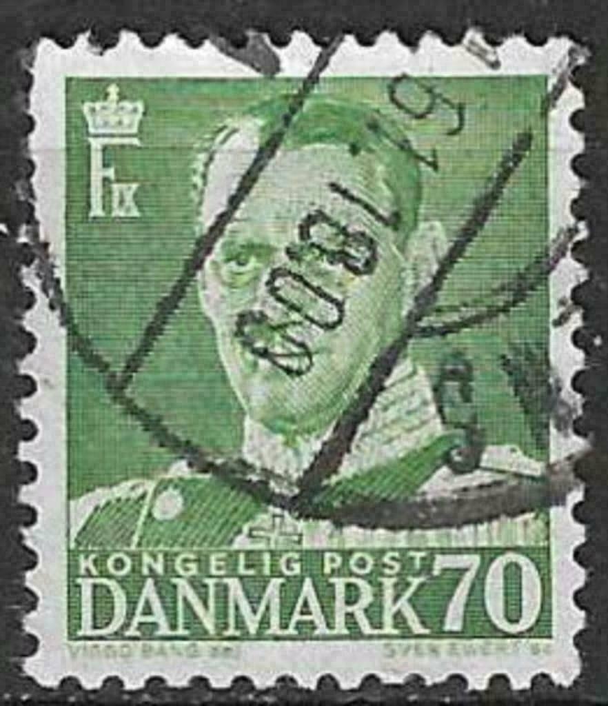 Danemark 1948/1953 - Yvert 330 - Frederik IX (ST), Timbres & Monnaies, Timbres | Europe | Scandinavie, Envoi, Danemark, Affranchi