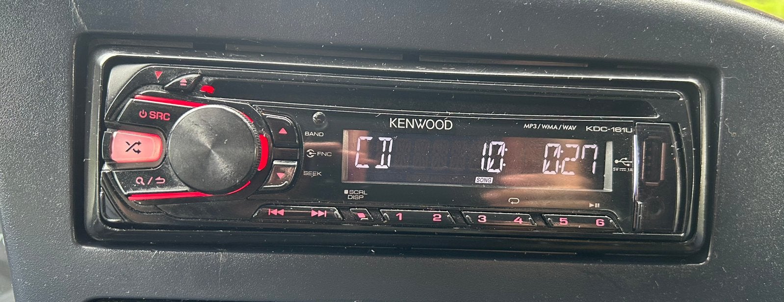 autoradio Kenwood KDC-161U, Enlèvement ou Envoi, Comme neuf, USB