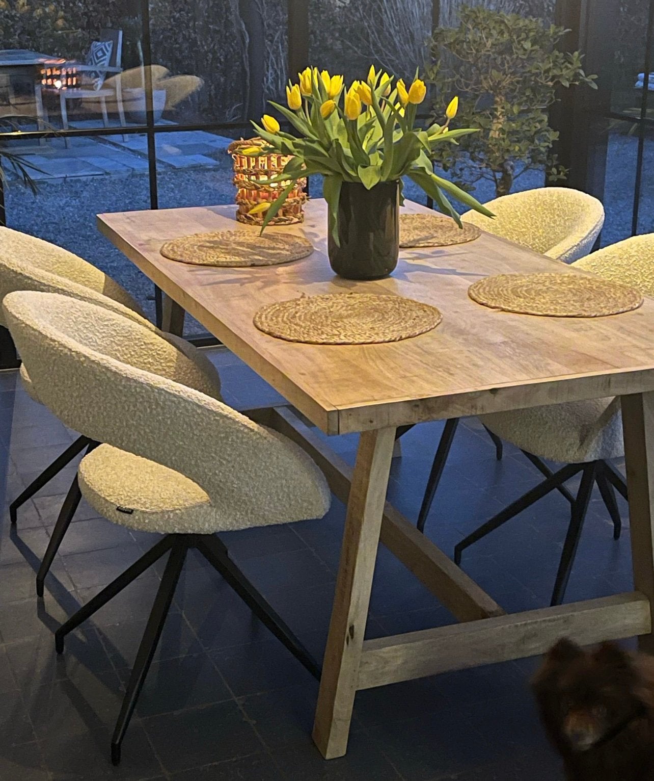Eettafel van maison du monde, Huis en Inrichting, Ophalen, Zo goed als nieuw