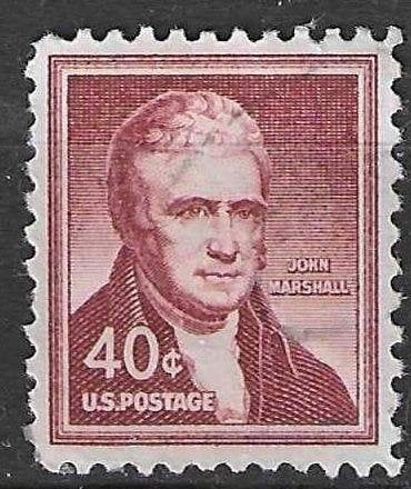 USA 1955/1956 - Yvert 603 - John Marshall  (ST), Verzenden, Gestempeld