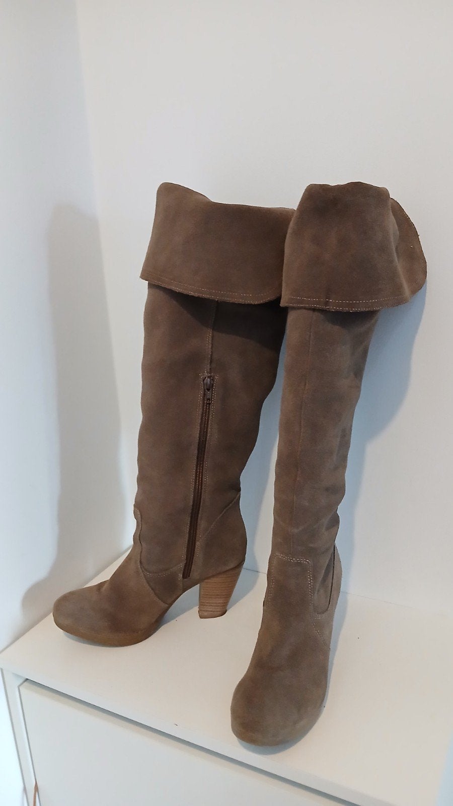 bottes hautes très élégantes pointure 38, Vêtements | Femmes, Enlèvement ou Envoi, Beige, Promod, Porté