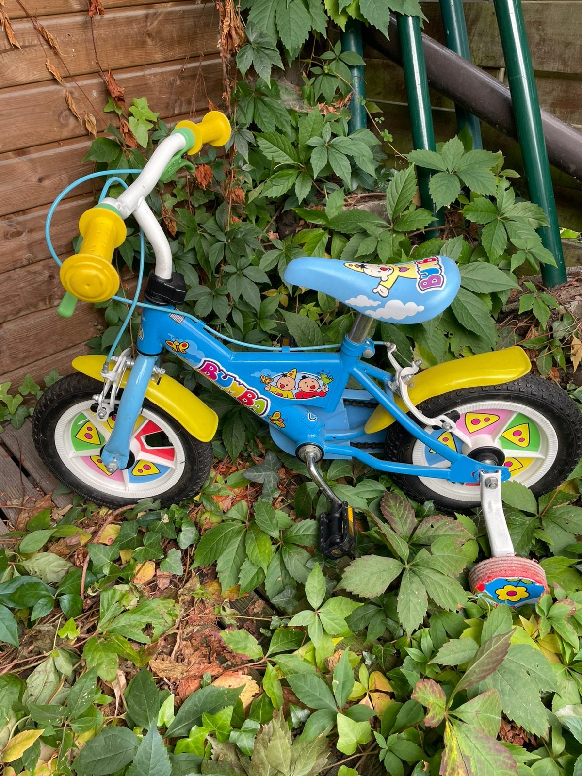 Kinderfiets met zijwieltjes, Ophalen, Zo goed als nieuw, Verstelbare zitting