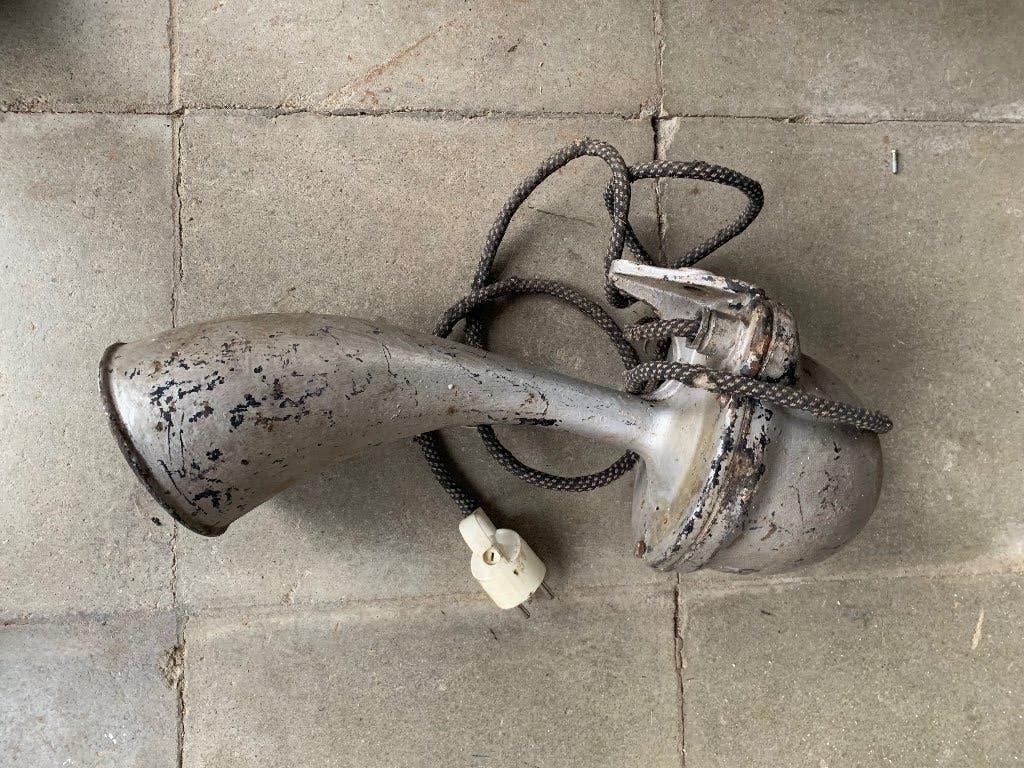 Vintage industriële alarmhoorn, Antiek en Kunst, Ophalen