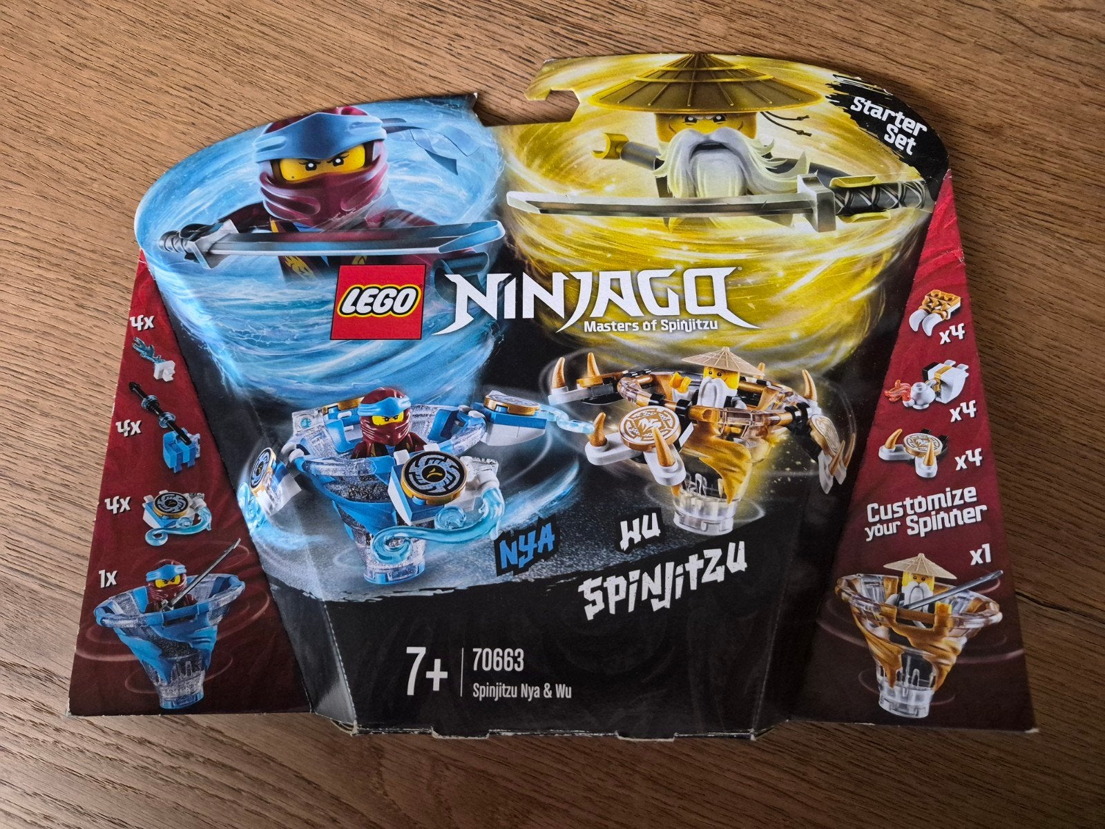Lego NINJAGO 70663 Toupies Spinjitzu Nya et Wu, Enlèvement ou Envoi, Lego, Ensemble complet, Comme neuf