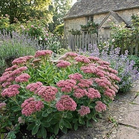 Sedum 'Herbstfreude', Tuin en Terras, Ophalen, Herfst, Vaste plant, Bodembedekkers