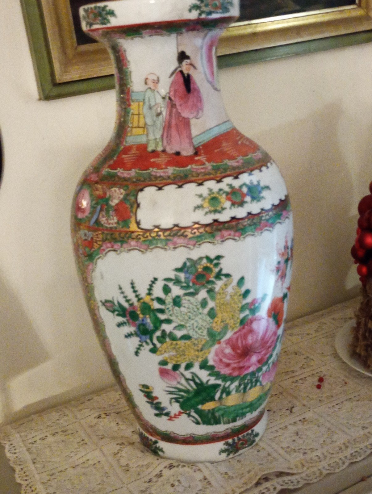 chinese set roze "Familie" '70-80 in goede staat, Antiek en Kunst, Ophalen