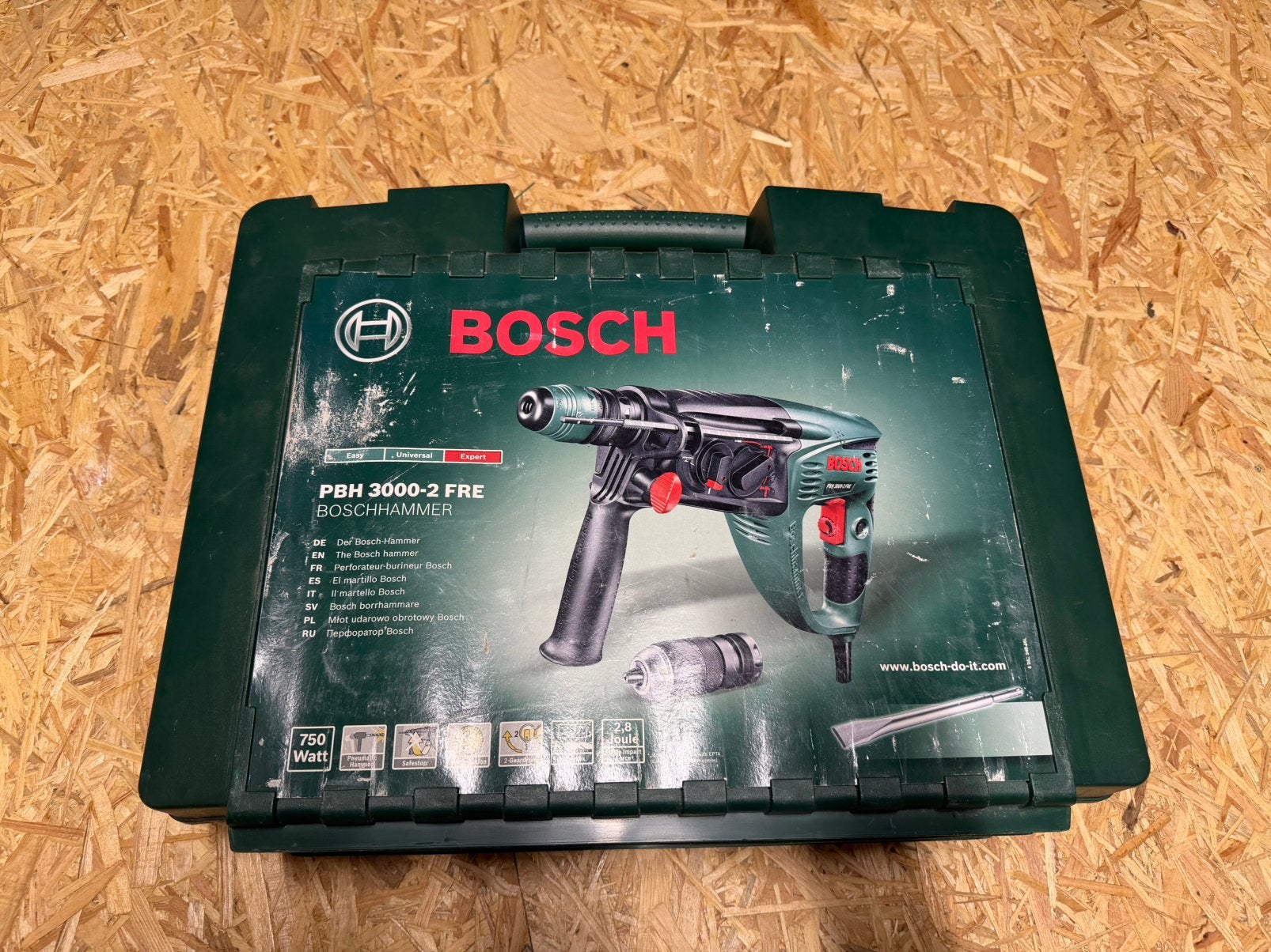 Bosch boorhamer PBH 3000-2 FRE, Doe-het-zelf en Bouw, Ophalen, Boor- en/of Breekhamer, Klopboormechanisme, Gebruikt