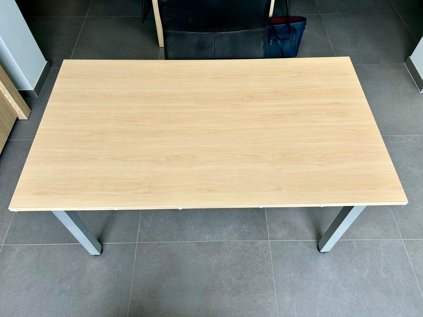 Bureautafel met ladeblok, Ophalen, Gebruikt, Schoolbureau, 140 cm