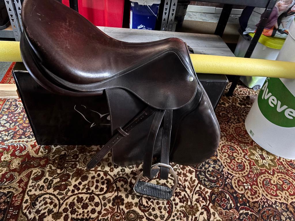 Springzadel devoucoux 18 inch, Dieren en Toebehoren, Ophalen, Gebruikt, Springen