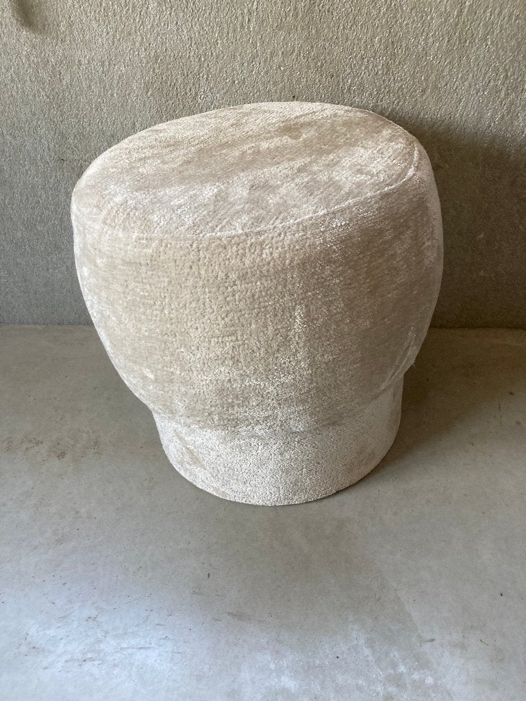 stoffen poef., Maison & Meubles, Enlèvement, Comme neuf, Beige