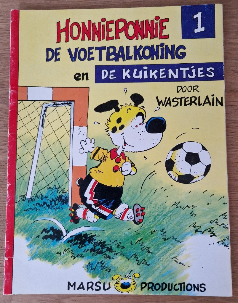 Honnieponnie - De voetbalkoning en.. -1-1e dr(1990) Strip, Une BD, Enlèvement ou Envoi, Utilisé