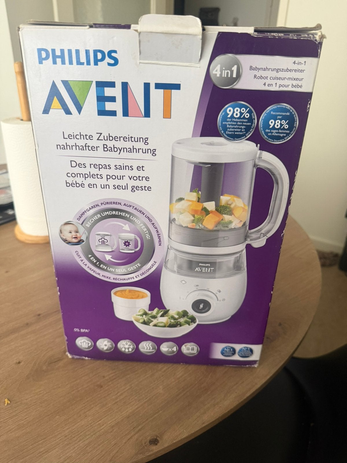 Philips Avent babymaaltijden, Ophalen, Gebruikt