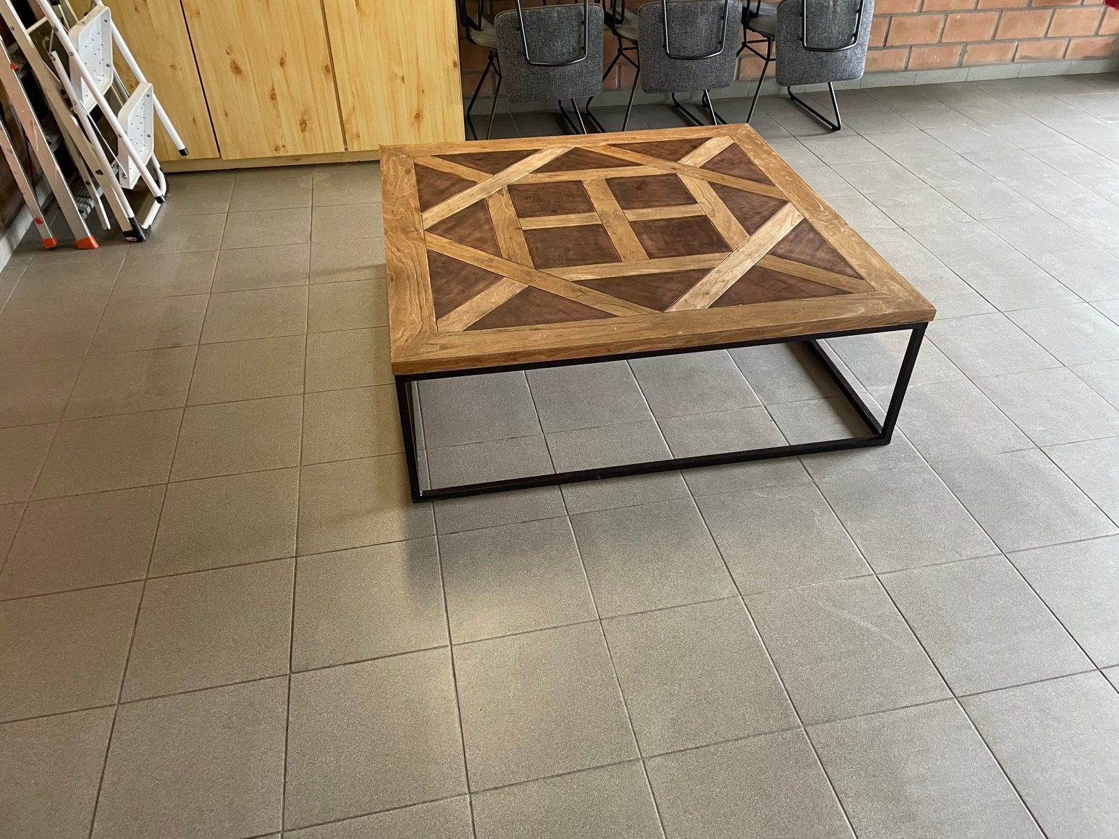 Salontafel Flament, Huis en Inrichting, Tafels | Salontafels, Ophalen, Vierkant, Eikenhout, 5 – 50