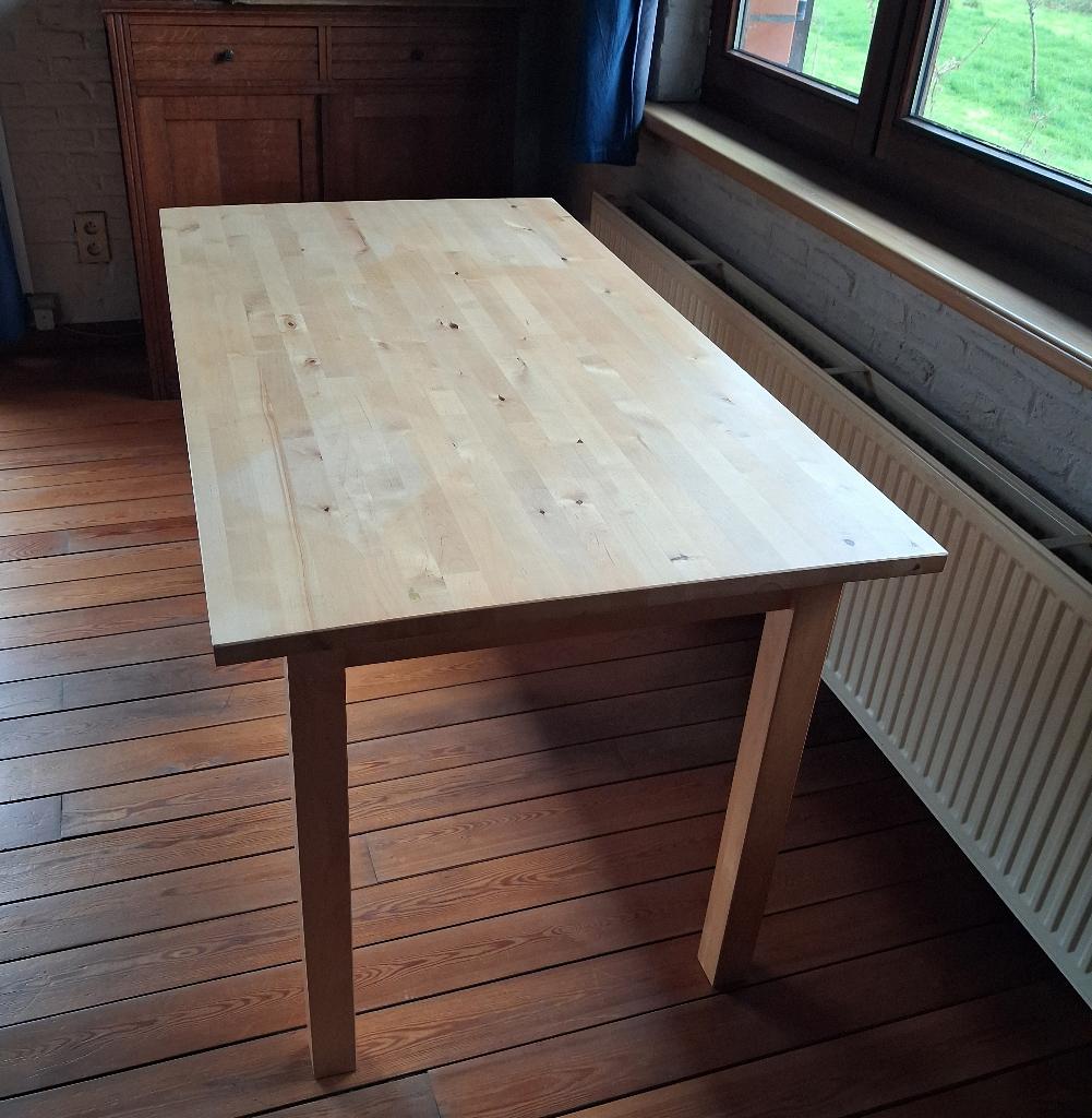 Table en pin Ikea, Enlèvement, Comme neuf, Pin