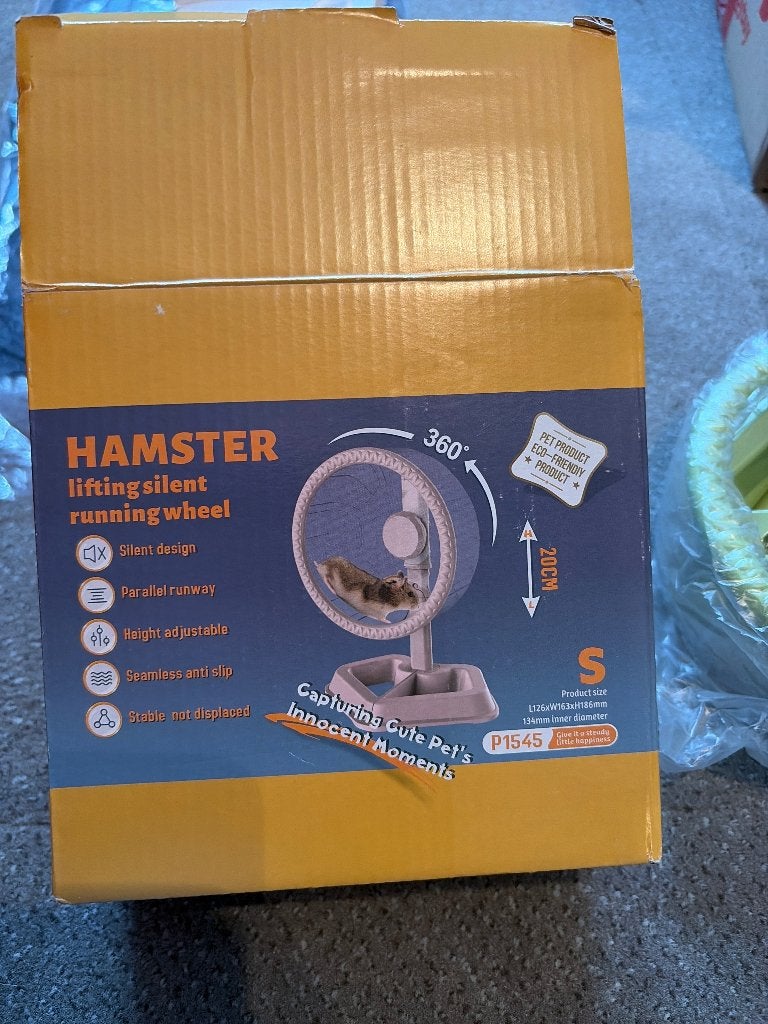 Hamster wiel, Moins de 60 cm, Cage, Comme neuf, Enlèvement