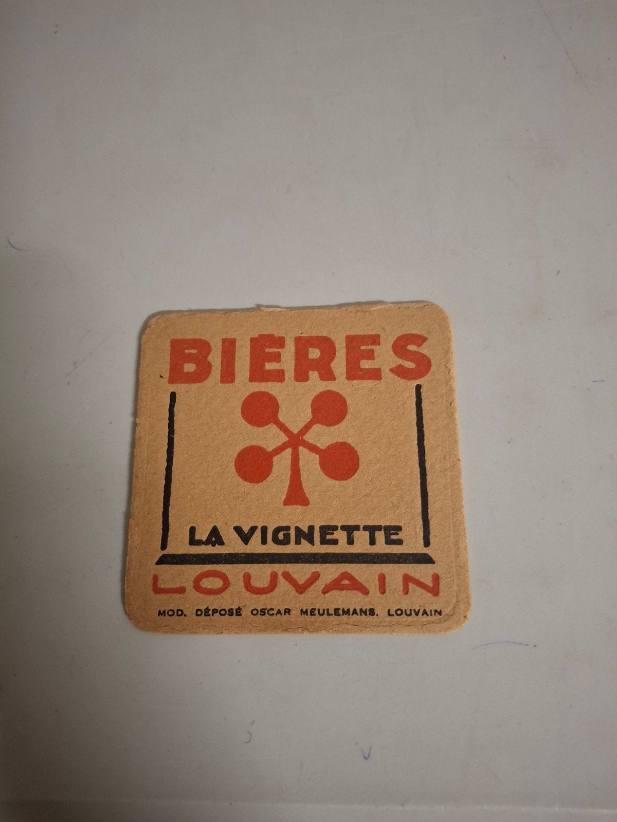 vooroorlogs bierviltje la vignette louvain, Enlèvement ou Envoi