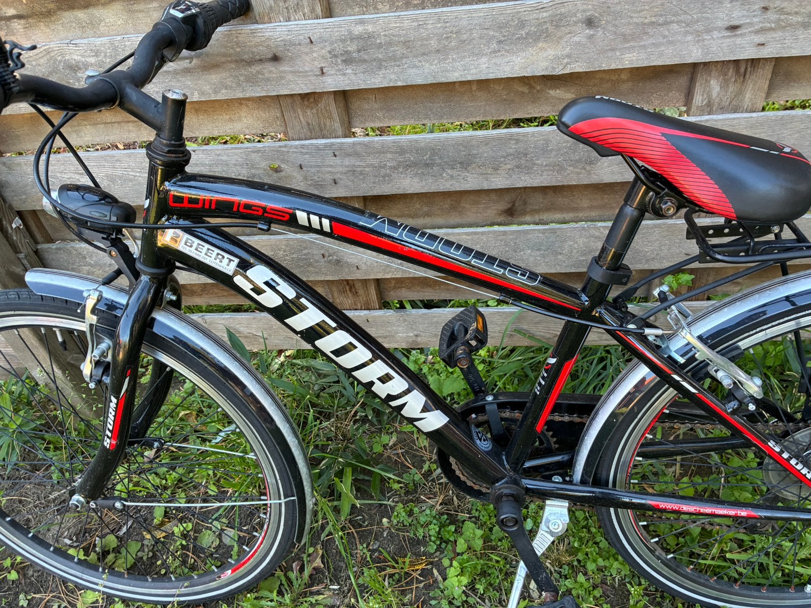 Jongensfiets Storm, Ophalen, 22 inch, Gebruikt, Velgrem
