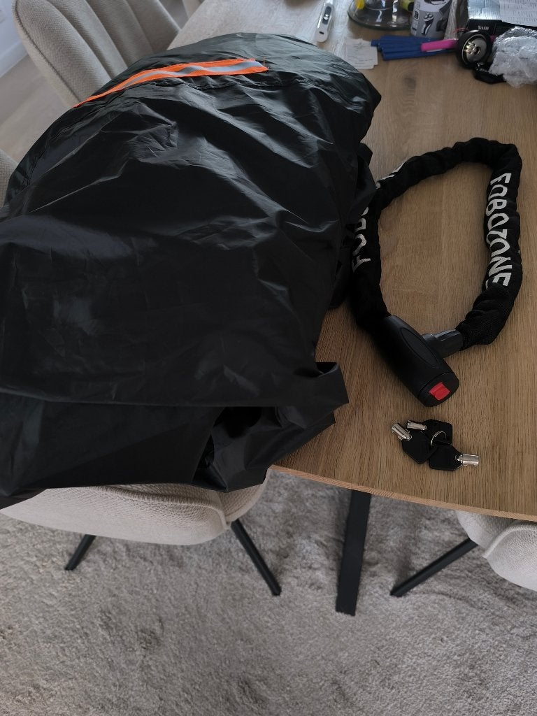 Antivol pour moto + bâche, Enlèvement ou Envoi, Comme neuf