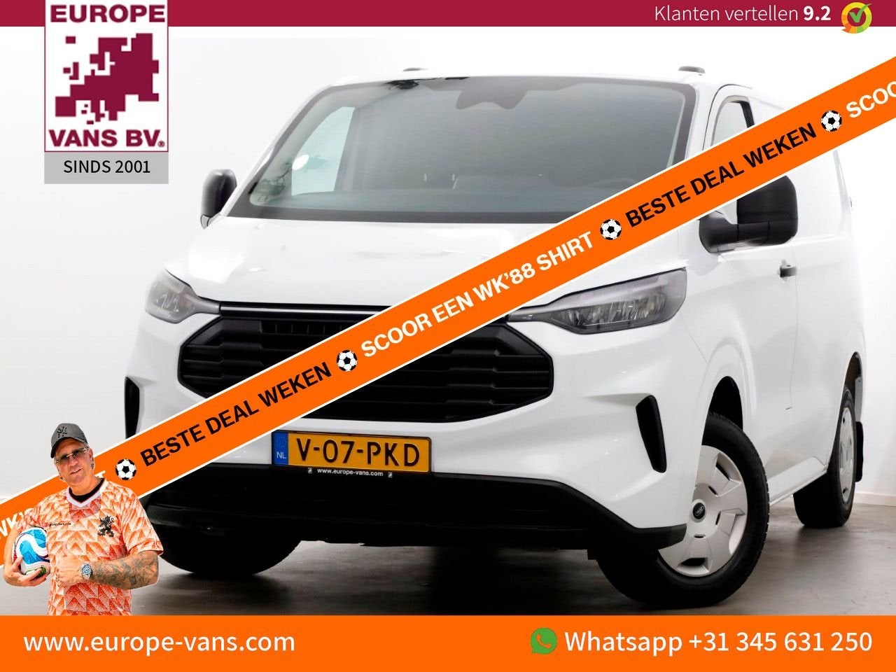 Ford Transit Custom 280 2.0 TDCI 136pk L1H1 Trend LED/Camera, Autos, Achat, Entreprise, 190 g/km, Diesel