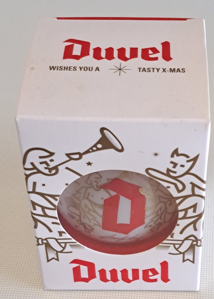 Kerstbal Duvel nieuw in verpakking, Ophalen, Duvel