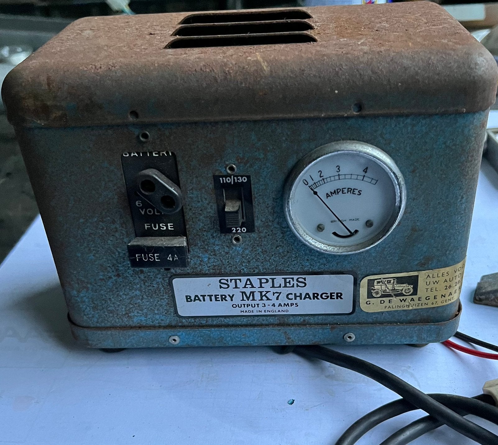 Batterijlader vintage