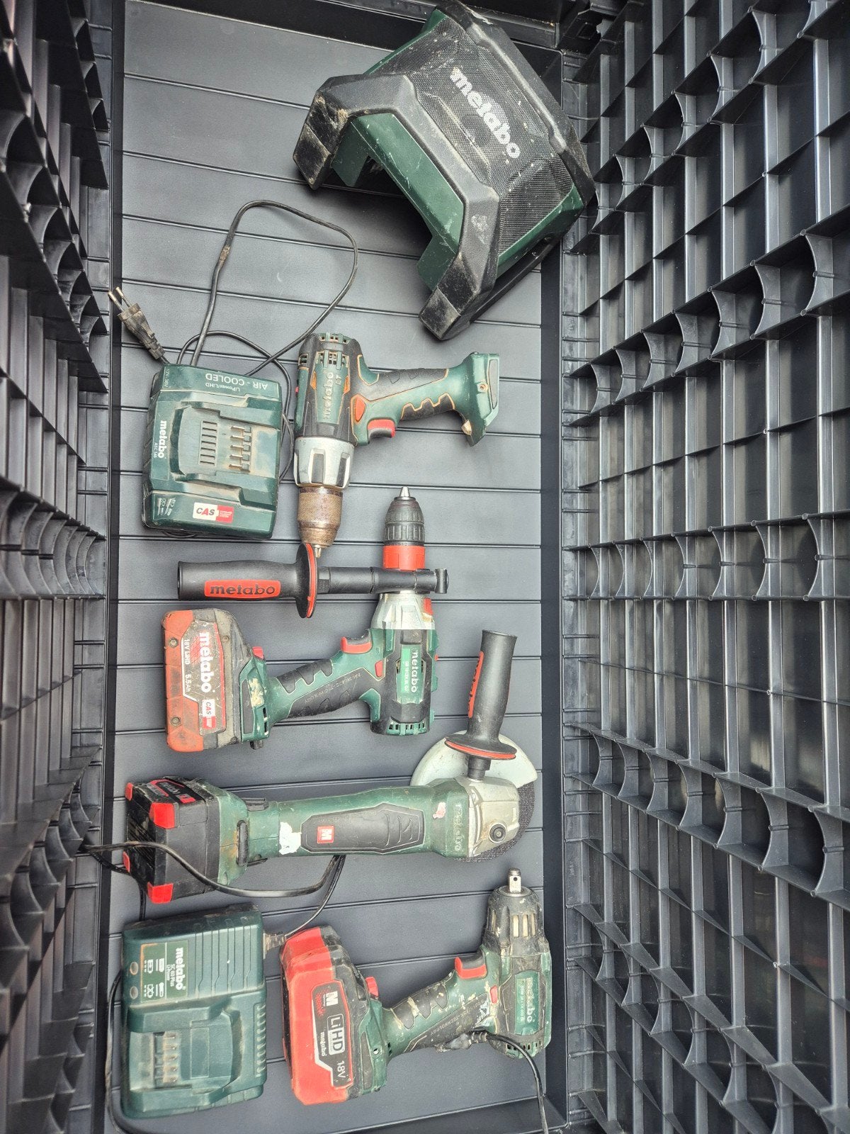 uitgebreide set professionele METABO 18V machienes, Ophalen