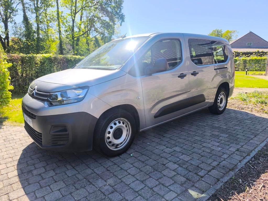 Citroën Berlingo LICHTE VRACHT MET DUBBELE CABINE, Auto's, Citroën, Grijs, 6 deurs, Zilver of Grijs, Te koop