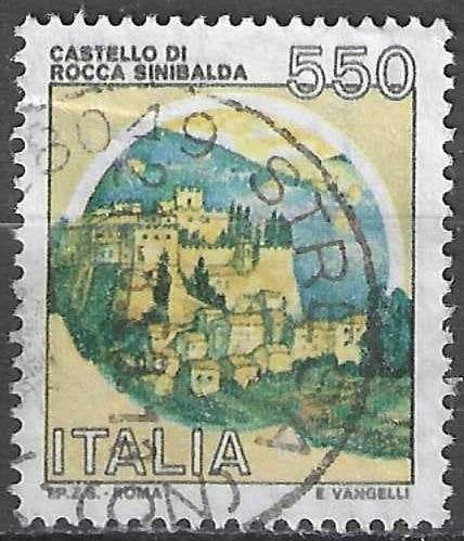 Italie 1984 - Yvert 1603 - Castello di Rocca - 550 l. (ST), Envoi, Affranchi