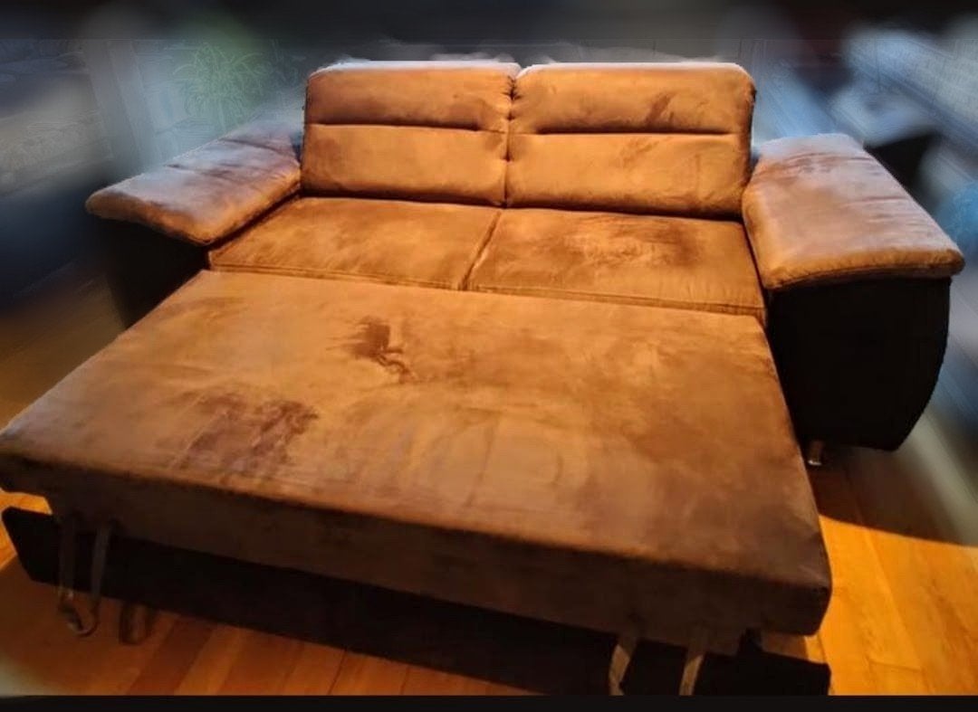 Luxe Antraciet Design Sofa & Comfort Slaapbank !, Huis en Inrichting, Ophalen, Tweepersoons, Zo goed als nieuw, Overige maten