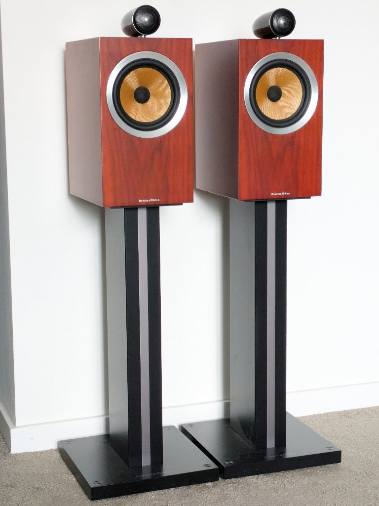 Bowers & Wilkins B&W CM6 S2 - Rosenut - met originele stands, Audio, Tv en Foto, Luidsprekerboxen, 120 tot 150 watt, Ophalen of Verzenden