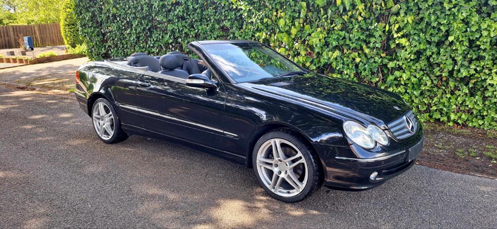 CLK cabrio w203, Automaat, Achterwielaandrijving, Zwart, 4 cilinders