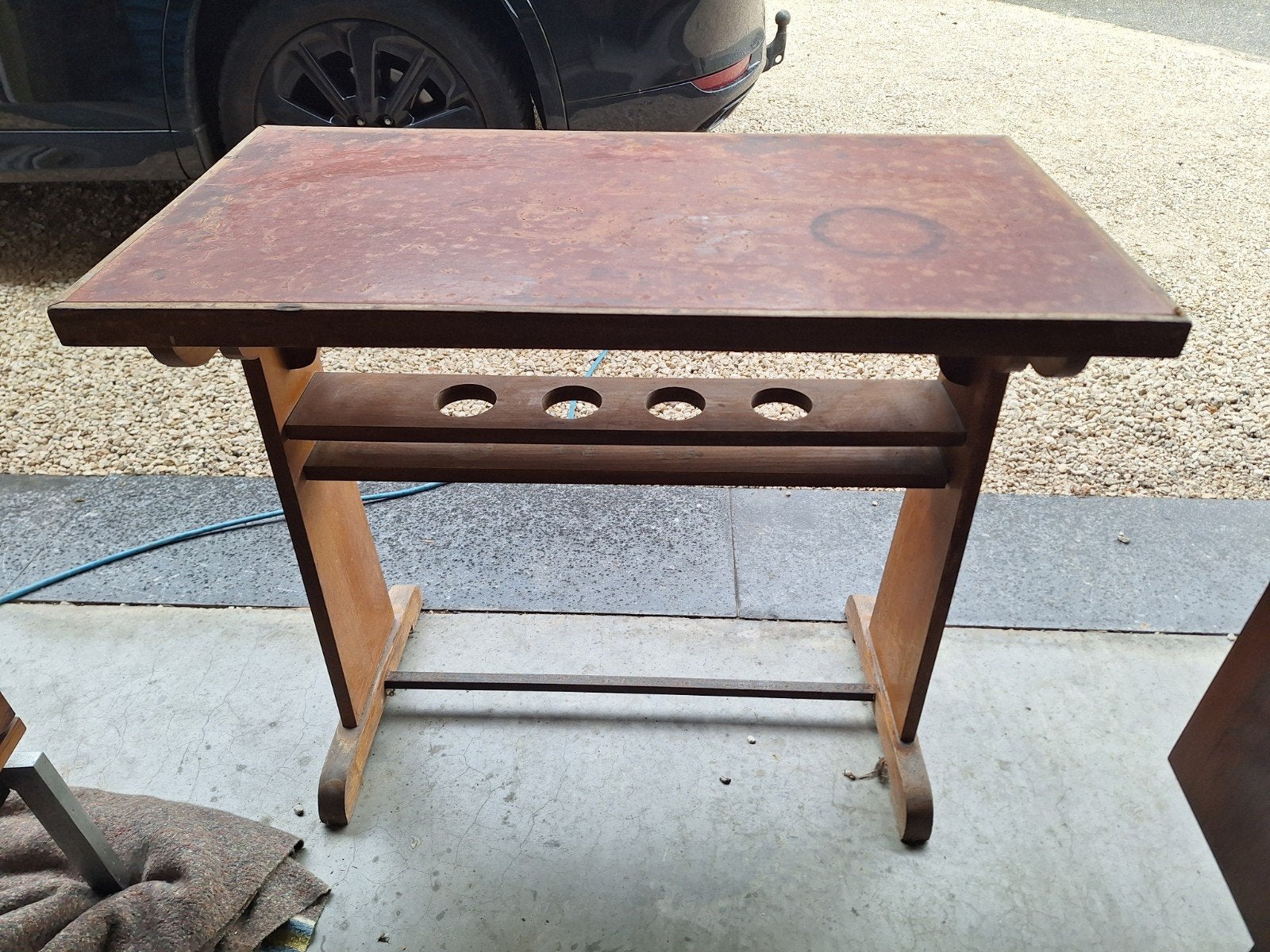 café tafel, Ophalen
