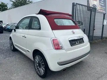 te koop fiat 500c cabrio wit met Bordeaux dak, Auto's, Wit, Particulier, Te koop, 500C