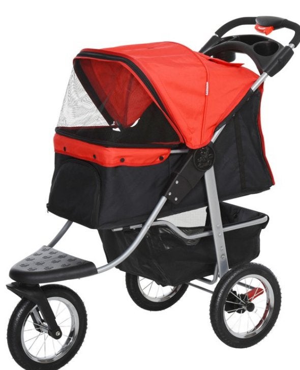 PawHut hondenbuggy - met 3 wielen - opvouwbaar - tot 10 kg, Dieren en Toebehoren, Overige merken, Ophalen, Zo goed als nieuw, Hondenbuggy