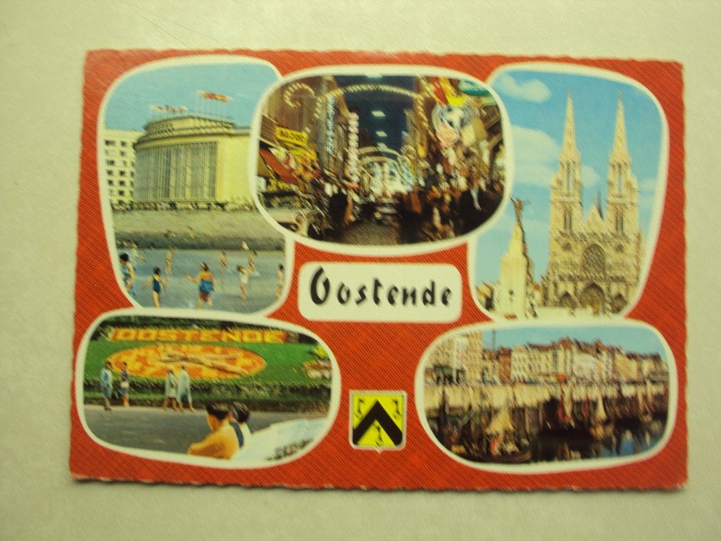 56512 - GROETEN UIT OOSTENDE - 5 ZICHTEN - ZIE 2 FOTO'S, Verzamelen, Postkaarten | België, Verzenden