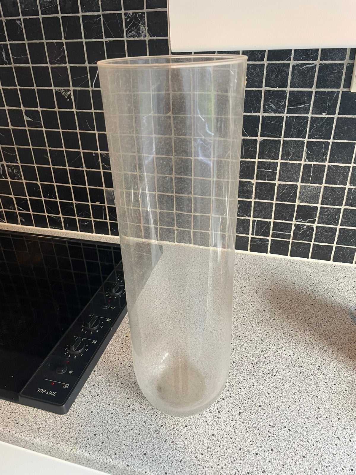 Grand vase en verre, Maison & Meubles, Transparent, Verre, Enlèvement, Utilisé