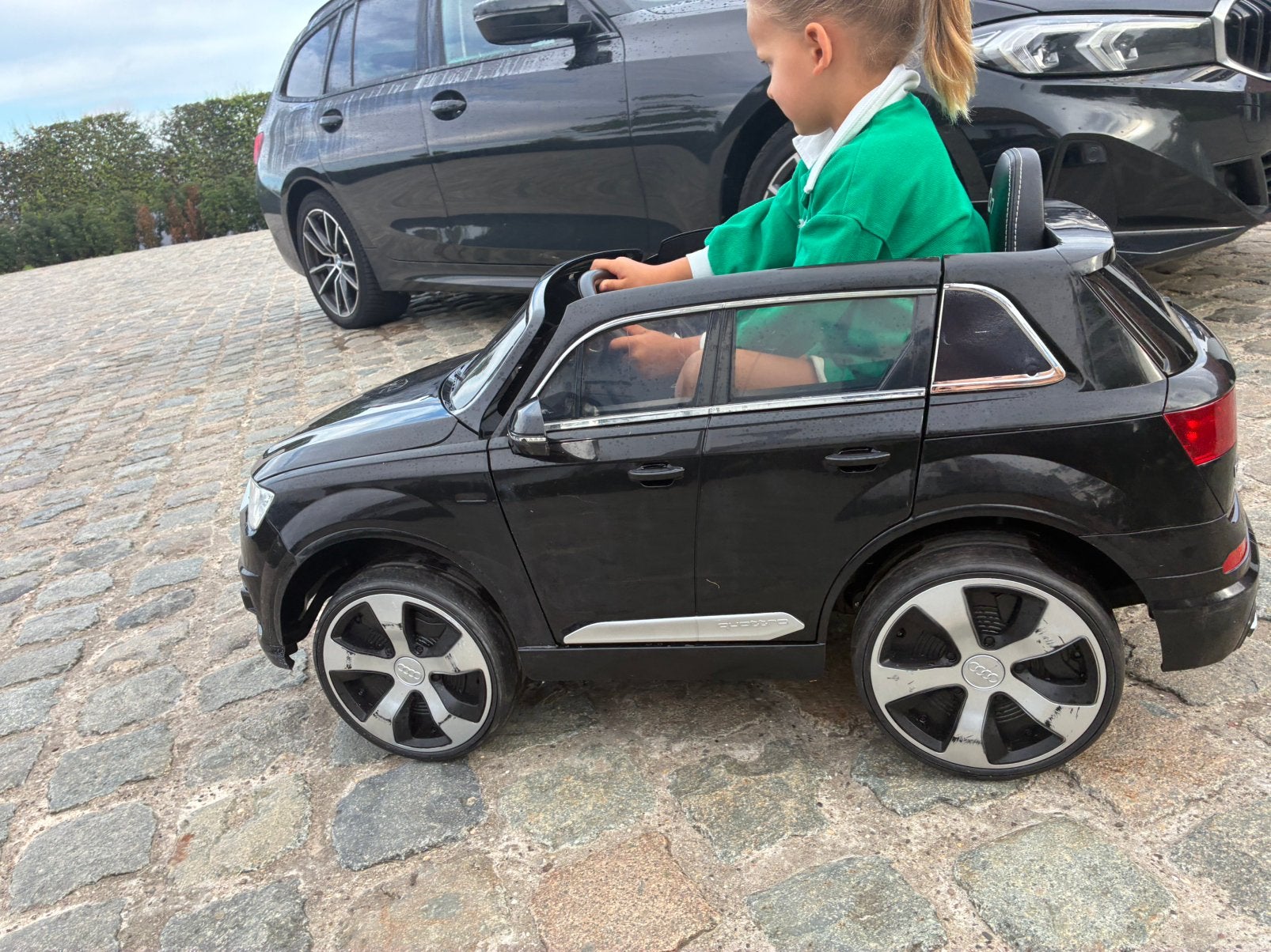 Audi Q7 speelgoedauto 12 volt 2.4G RC metallic zwart, Achat, Q7, Particulier, Noir