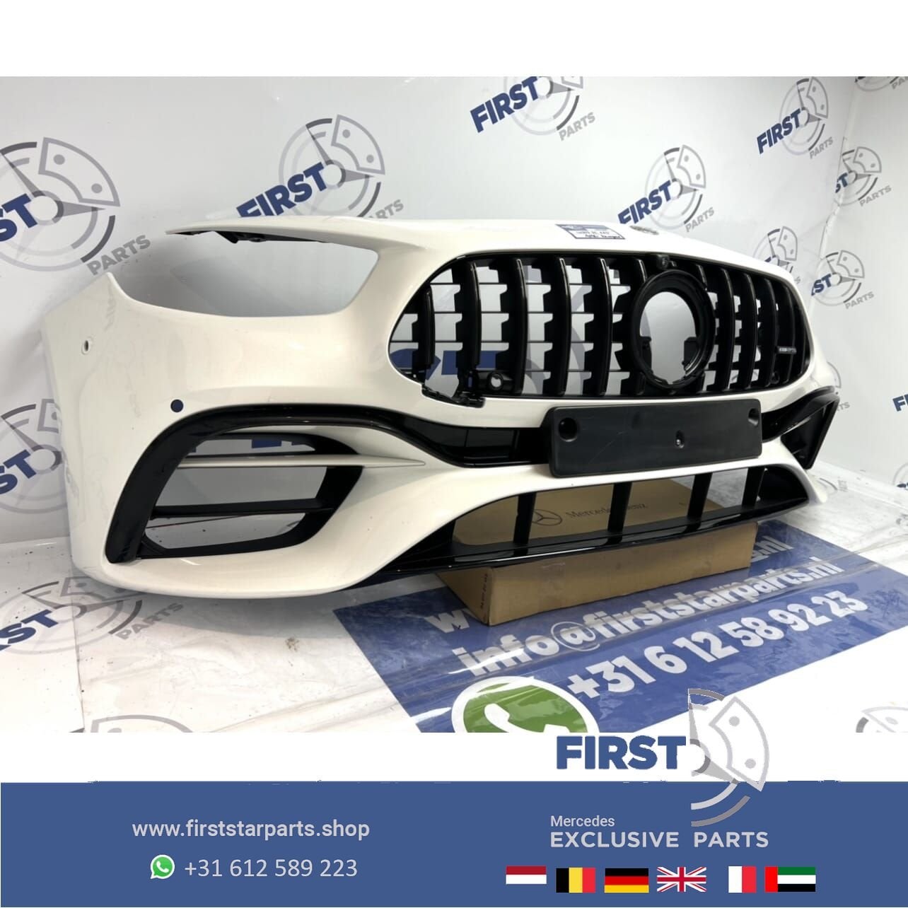 W213 E Klasse FACELIFT E63 E63S AMG Voorbumper Mercedes E Kl, Gebruikt, -, Voor, Ophalen of Verzenden
