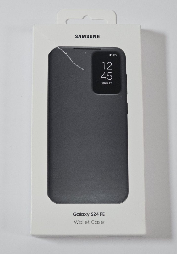 Samsung S24 FE - Smart View Wallet - Zwart | Retourdeal, Niet ingevuld, Niet ingevuld, Niet ingevuld