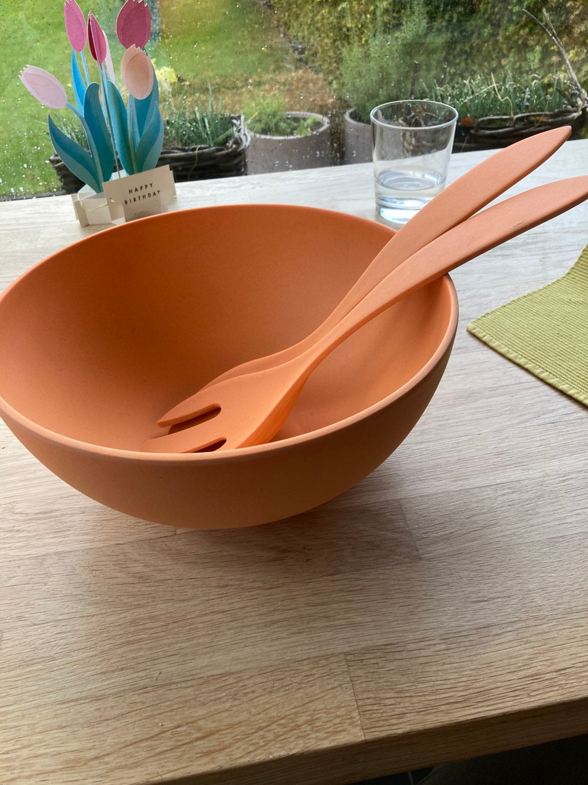 Terracotta-kleurige Zuperzozial schaal, Ophalen, Gebruikt