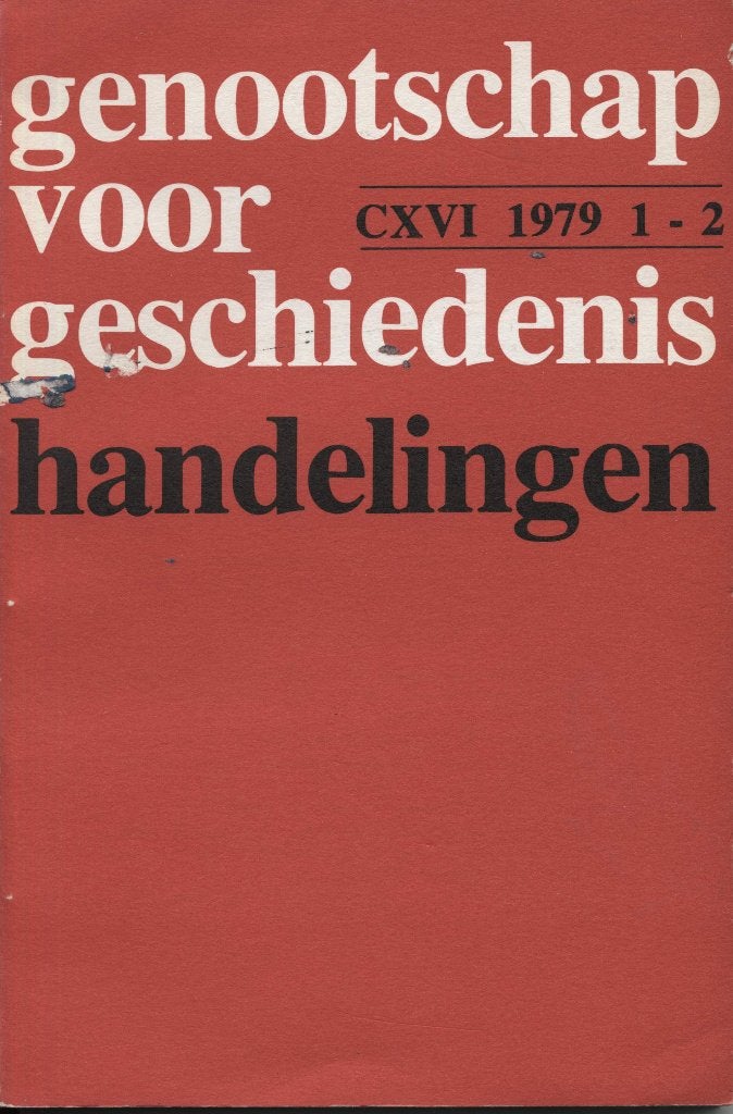 Handelingen Genootschap voor Geschiedenis, Boeken, Ophalen of Verzenden, Gelezen