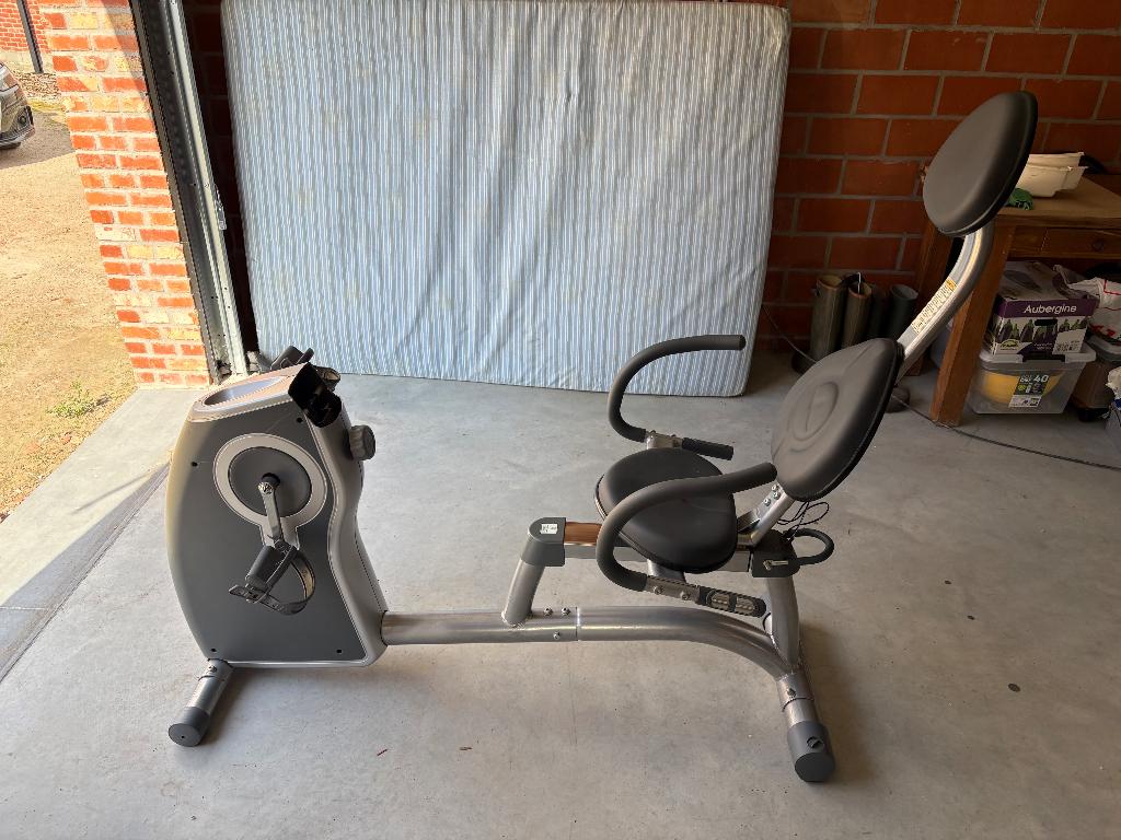 Ligfiets hometrainer decathlon, Enlèvement, Utilisé, Jambes, Vélo d'appartement