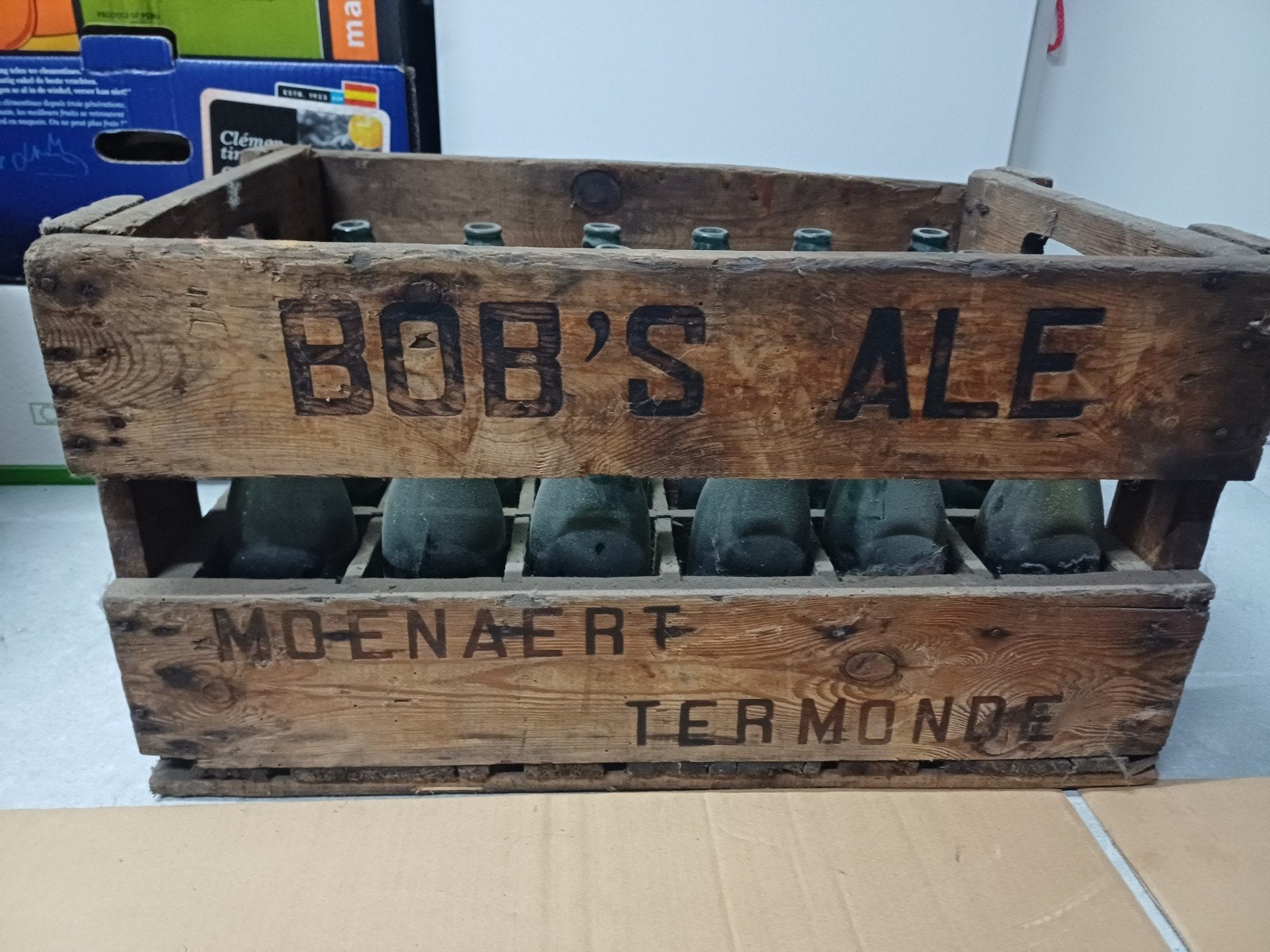 Houten kist Bob's Ale Moenaert Termonde - Dendermonde, Ophalen, Flesje(s)