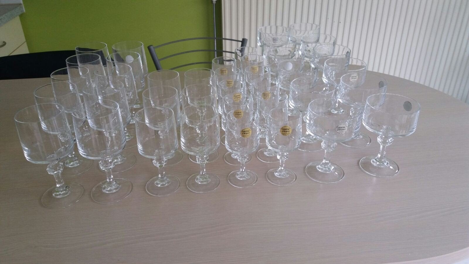 Set glazen Cristal d'Arques, Ophalen