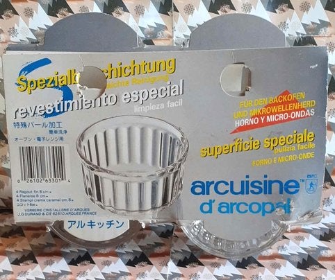 4 ramequins neuf et emballé de marque arcopal, Huis en Inrichting, Overige merken, Nieuw, Ophalen of Verzenden, Glas