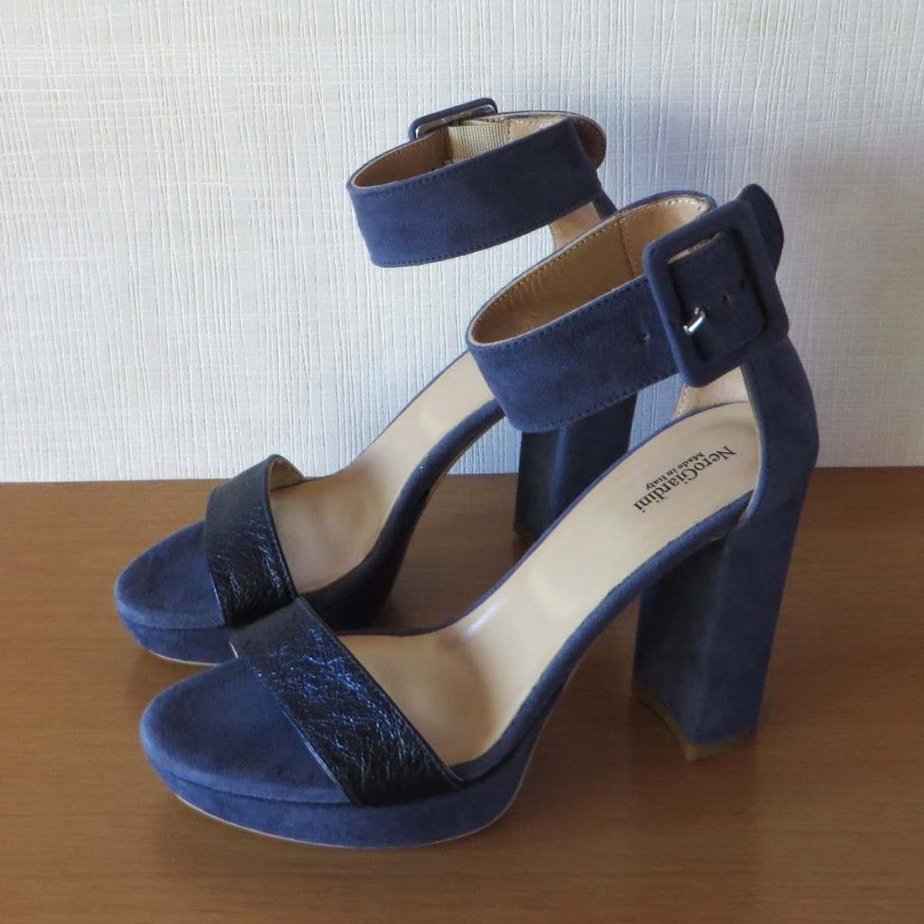 Nero Giardini sandalen blauw suède leder, maat 35, Blauw, Nieuw, Nero giardini, Sandalen of Muiltjes
